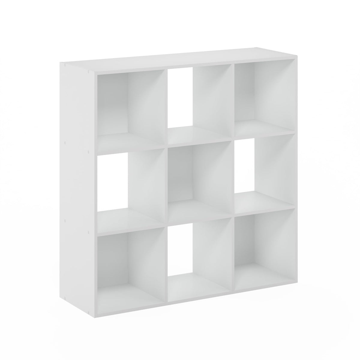 Furinno Pelli Cubic Multipurpose Clothing &amp; Closet Storage Organizer Shelf, 9-Cube, White